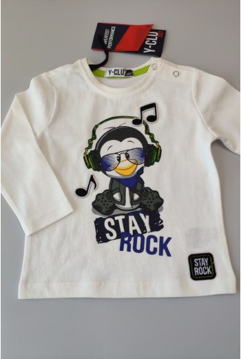 Camiseta manga larga bebé niño de Y-CLÙ.Invierno 2019 2