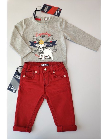 Pantalón bebé niño de Y-CLÙ. Invierno 2019.