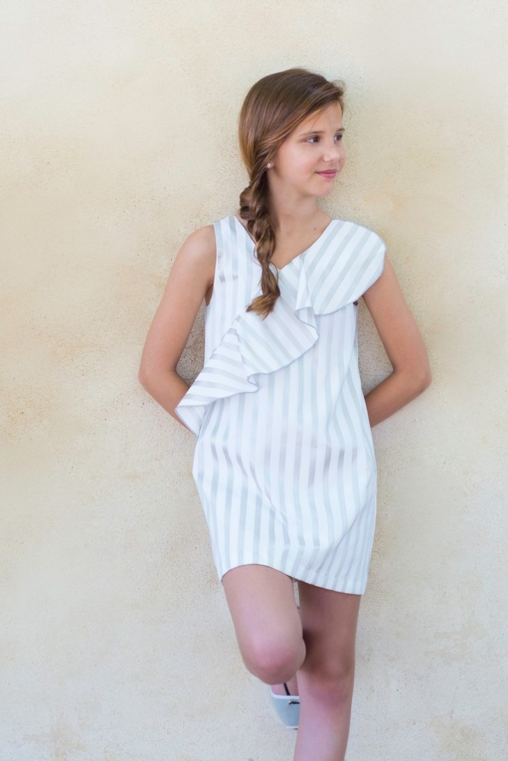 Vestido rayas colección Teeneager. Primavera 2020.