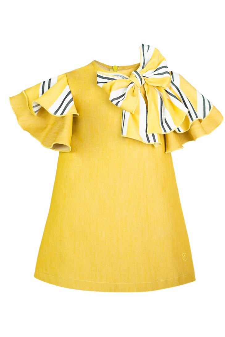 Vestido liso colección Bee. Primavera 2020.