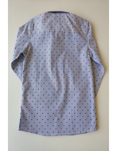 CAMISA NIÑO MANGA LARGA RAYAS DE BUGATTI.