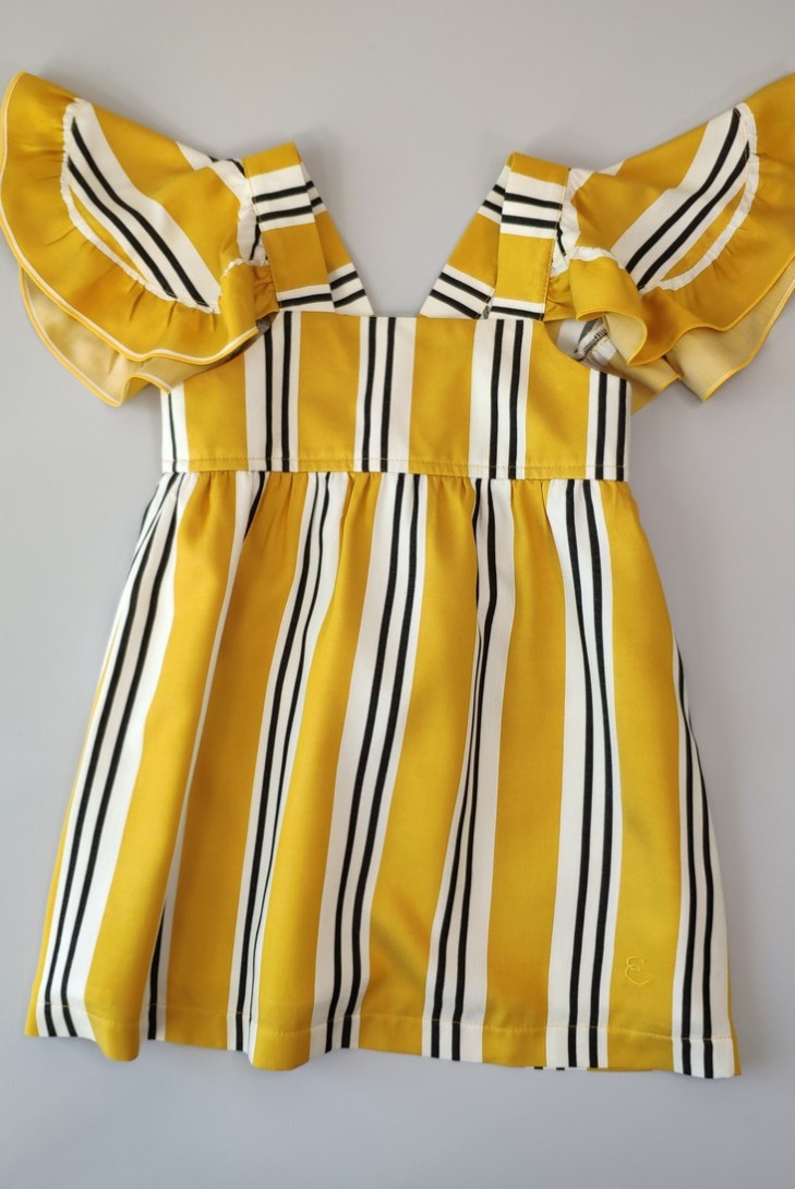 Vestido rayas colección Bee. Primavera 2020.