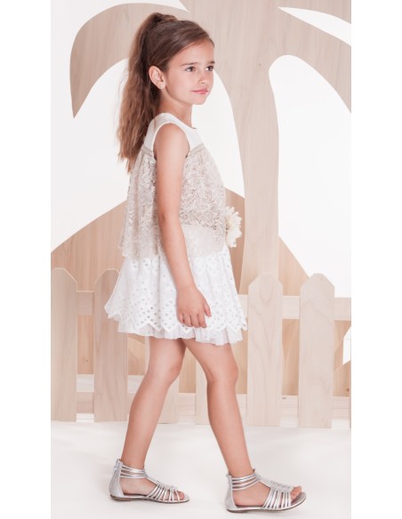 Falda marfil colección Sahara. Verano 2020.