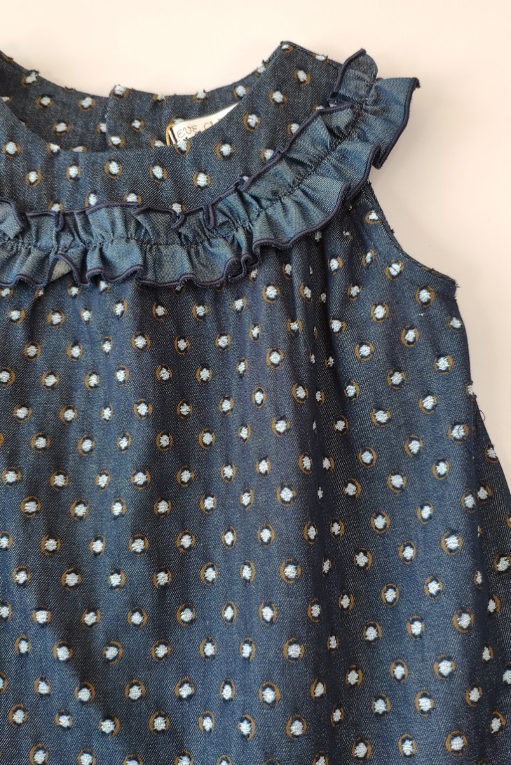 Vestido estampado colección Jeans. Verano 2020.