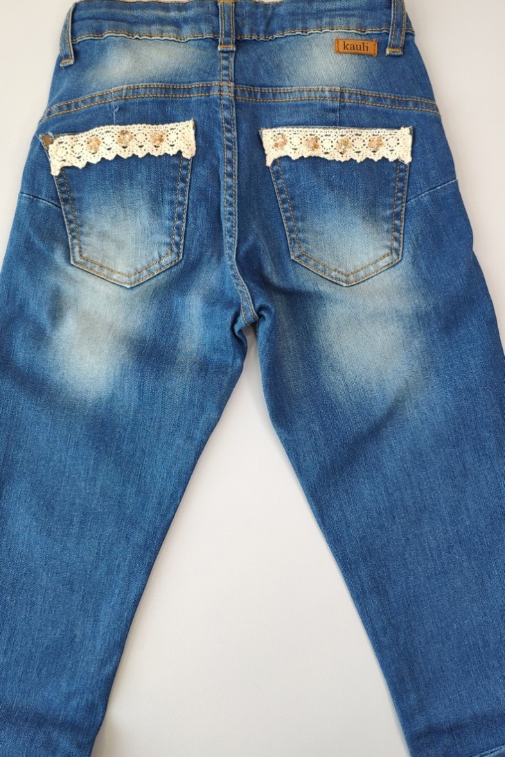 Pantalón niña vaquero young & Chic. Verano 2020.