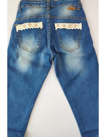 Pantalón niña vaquero young & Chic. Verano 2020.