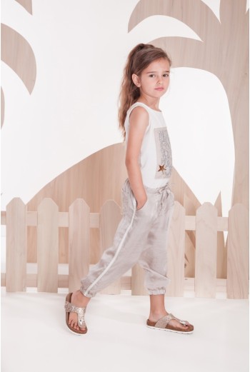 Pantalón niña largo colección Sahara. Verano 2020.