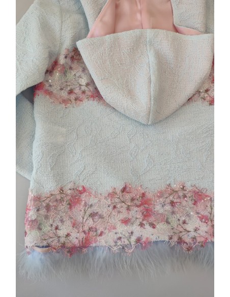 Sudadera niña celeste colección Arco Iris. Verano 2020.