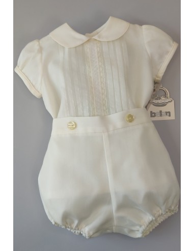 Conjunto niño Ceremonia seda natural. Modelo Lucía.