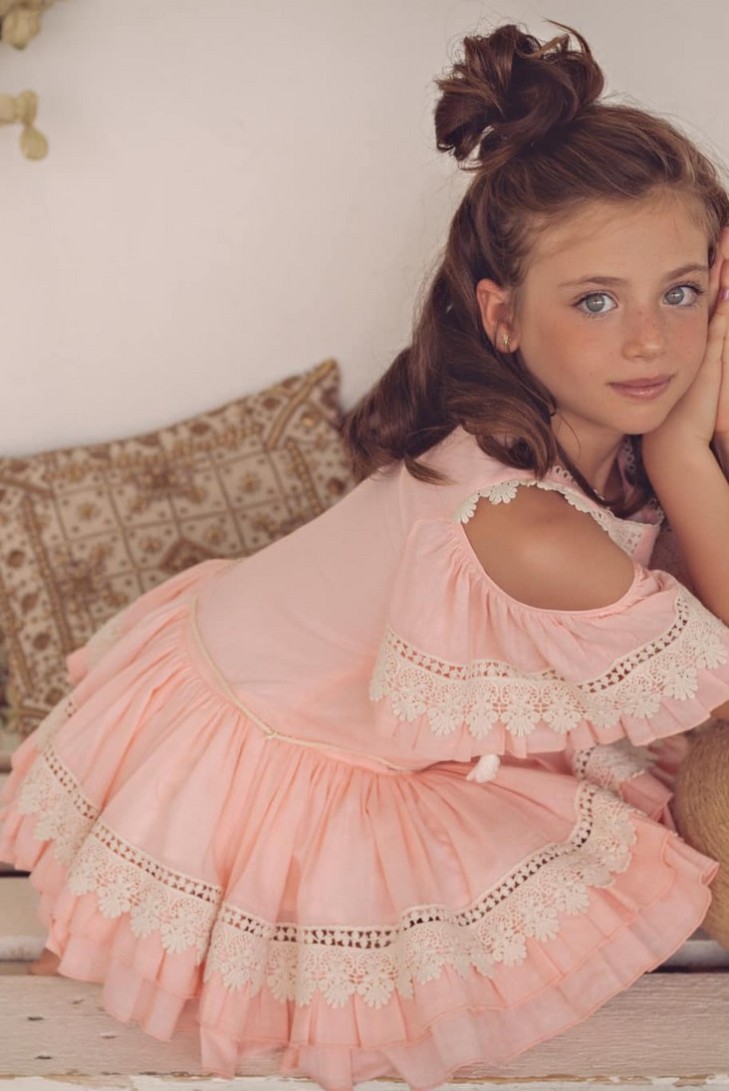 Vestido talle bajo colección Frida. Verano 2020.