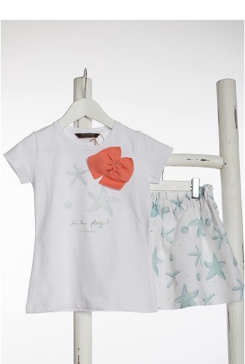 Camiseta Starts a la plage. KIDS CHOCOLATE.Verano 2020. 2