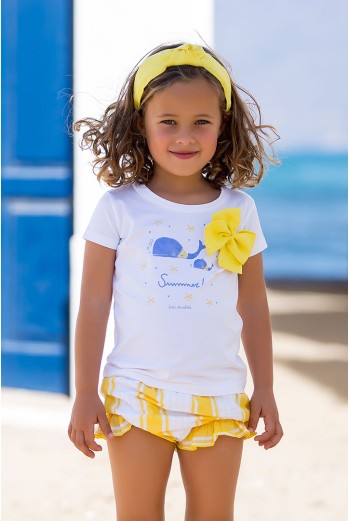 Camiseta summer colección Ballenas. KIDS CHOCOLATE.Verano 2020.