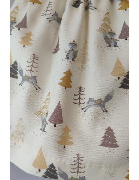 Vestido colección Fox DE PANGASA BABY, azul petróleo. Invierno 2020