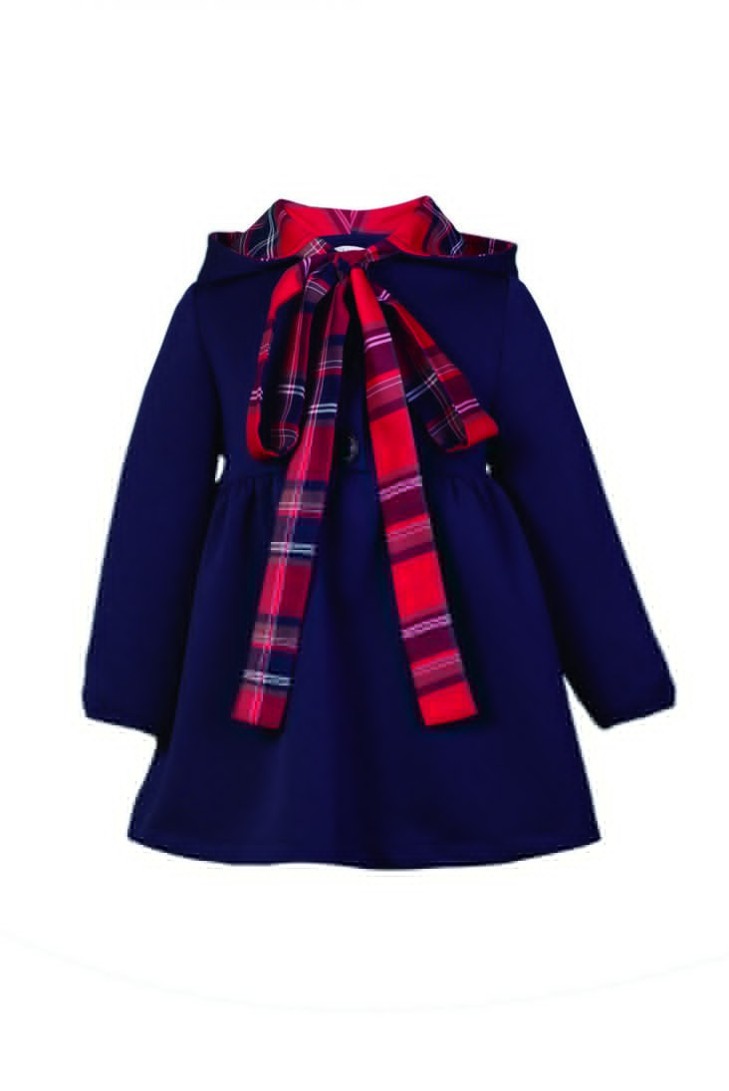 VESTIDO CON CAPUCHA, SCOTISH. INVIERNO 20