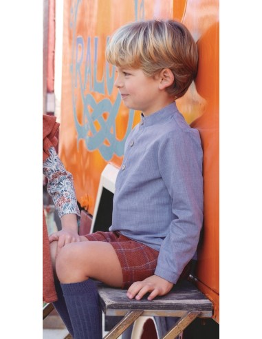 SHORT NIÑO CUADROS, GINGER. INVIERNO 20