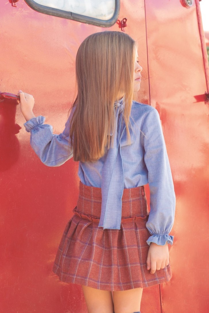 FALDA CUADROS, GINGER. INVIERNO 20