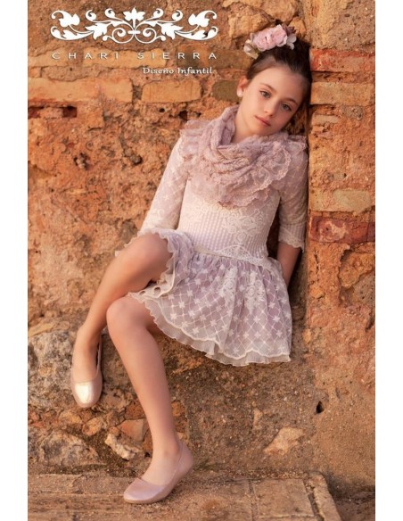 VESTIDO TALLE BAJO COLECCIÓN FEDRA. INVIERNO 20
