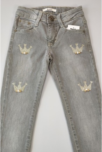 PANTALÓN NIÑA GRIS PUSH UP. INVIERNO 20 2
