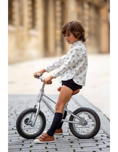 CAMISA BEBÉ NIÑO ZEBRAS. KID'S CHOCOLATE.INVIERNO 20