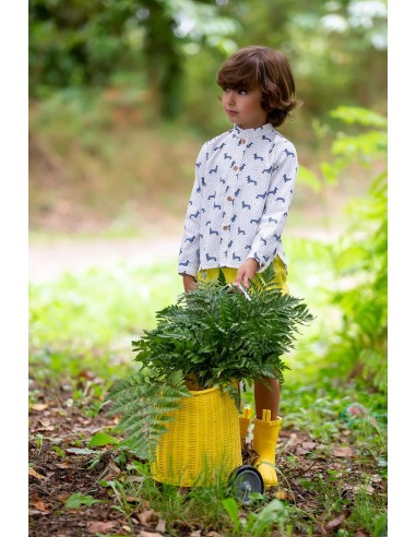 CAMISA BEBÉ NIÑO MAGIC TECKEL. KID'S CHOCOLATE.INVIERNO 20