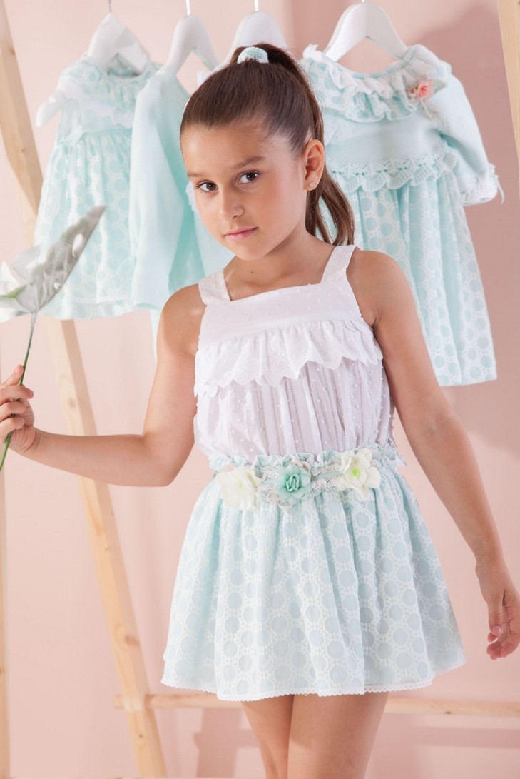 CONJUNTO NIÑA BLUSÓN Y FALDA COLECCIÓN CIES DE KAULI