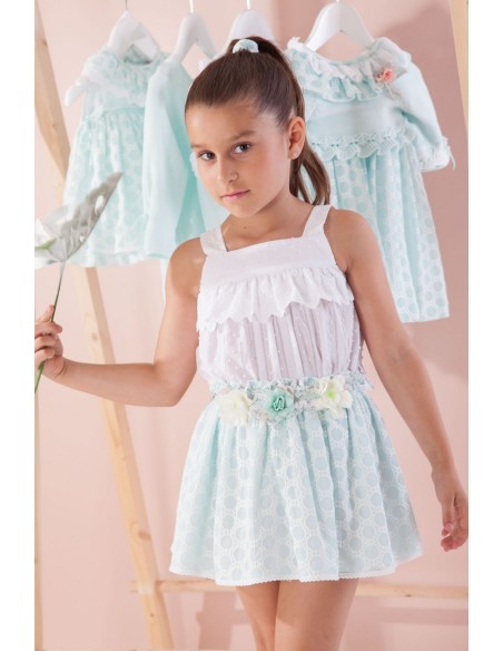 CONJUNTO NIÑA BLUSÓN Y FALDA COLECCIÓN CIES DE KAULI