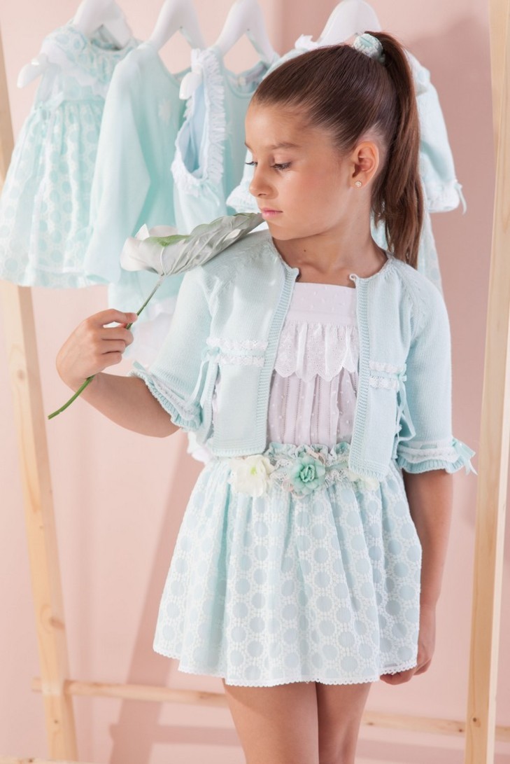 CONJUNTO NIÑA BLUSÓN Y FALDA COLECCIÓN CIES DE KAULI