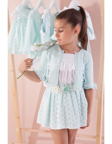 CONJUNTO NIÑA BLUSÓN Y FALDA COLECCIÓN CIES DE KAULI