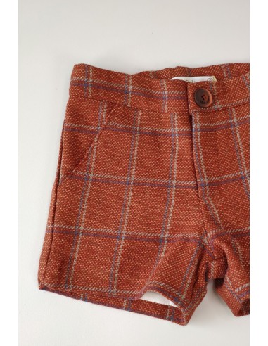SHORT NIÑO CUADROS, GINGER. INVIERNO 20