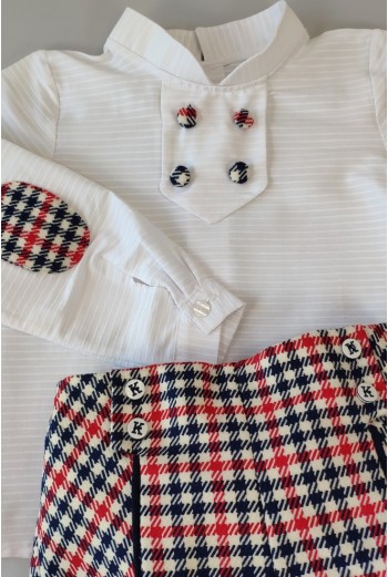 CONJUNTO NIÑO BLUSA-BOMBACHO, TEXAS. INVIERNO 20 2