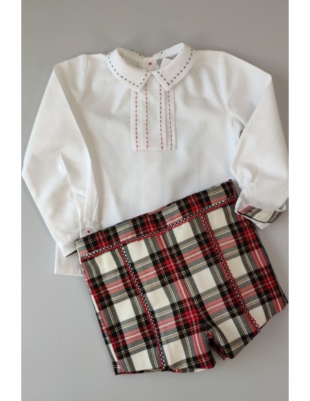 CONJUNTO NIÑO CAMISA-SHORT, AMORE. INVIERNO 20