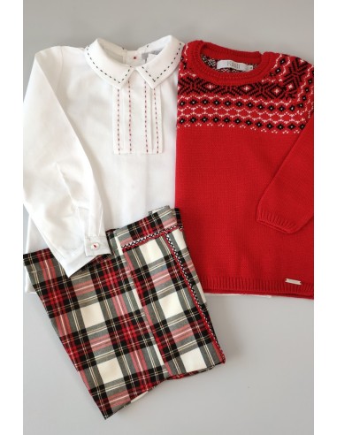 CONJUNTO NIÑO CAMISA-SHORT, AMORE. INVIERNO 20