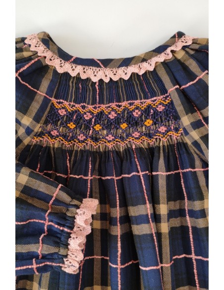 VESTIDO PUNTO SMOCK .MODELO OLIVIA. INVIERNO 20