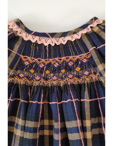 VESTIDO PUNTO SMOCK .MODELO OLIVIA. INVIERNO 20