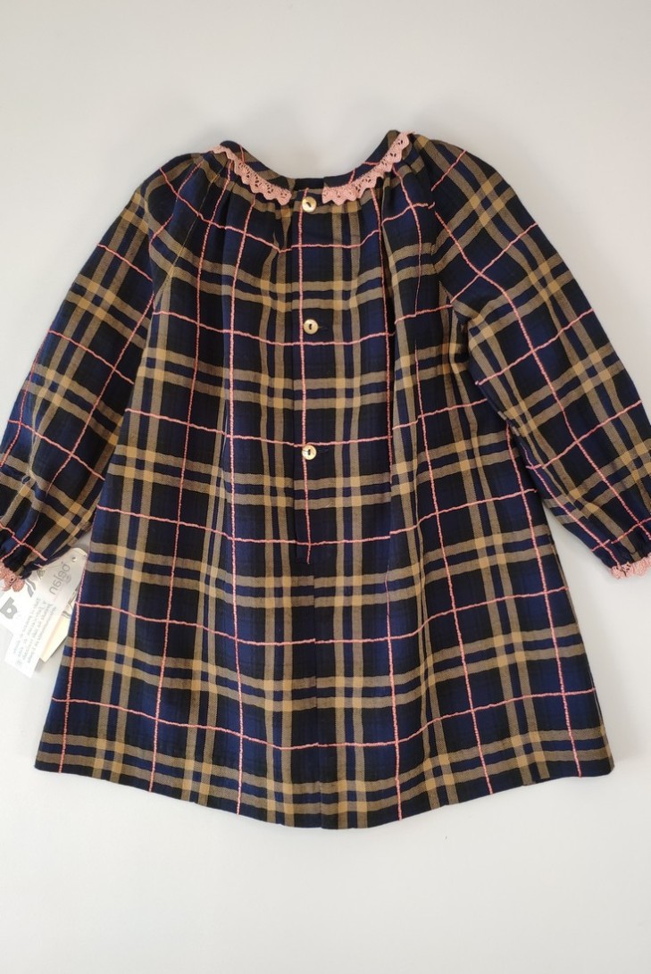 VESTIDO PUNTO SMOCK .MODELO OLIVIA. INVIERNO 20