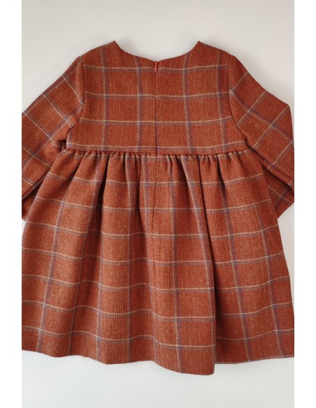VESTIDO CUADROS, GINGER (CUELLO NO INCLUIDO). INVIERNO 20
