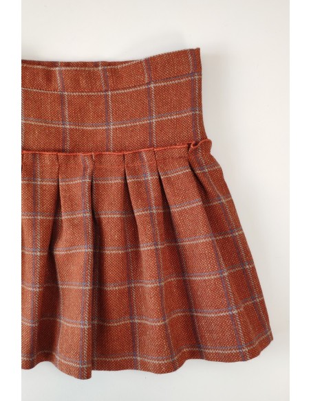 FALDA CUADROS, GINGER. INVIERNO 20