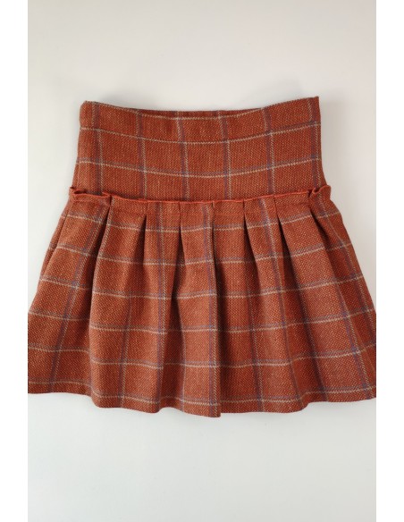 FALDA CUADROS, GINGER. INVIERNO 20