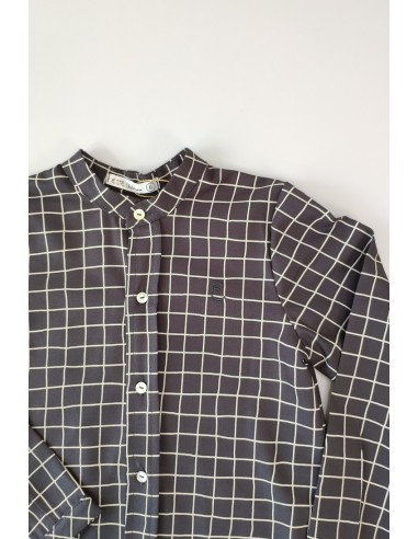 CAMISA NIÑO CUADRO GRIS, SQUARE. INVIERNO 20