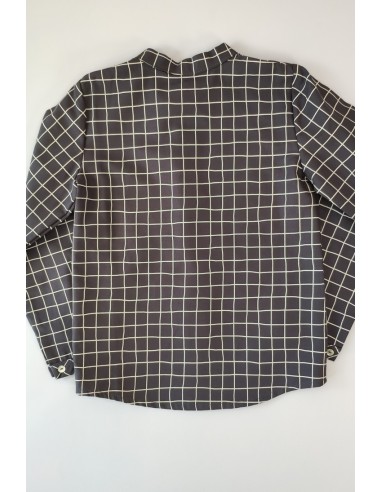 CAMISA NIÑO CUADRO GRIS, SQUARE. INVIERNO 20