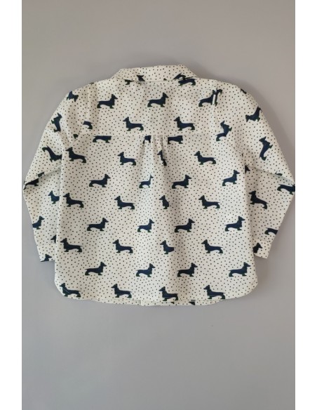 CAMISA BEBÉ NIÑO MAGIC TECKEL. KID'S CHOCOLATE.INVIERNO 20