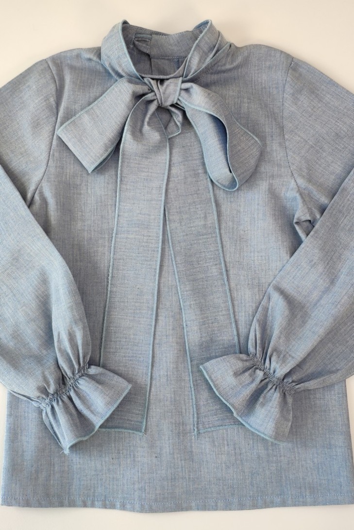 CAMISA NIÑA AZUL, GINGER. INVIERNO 20