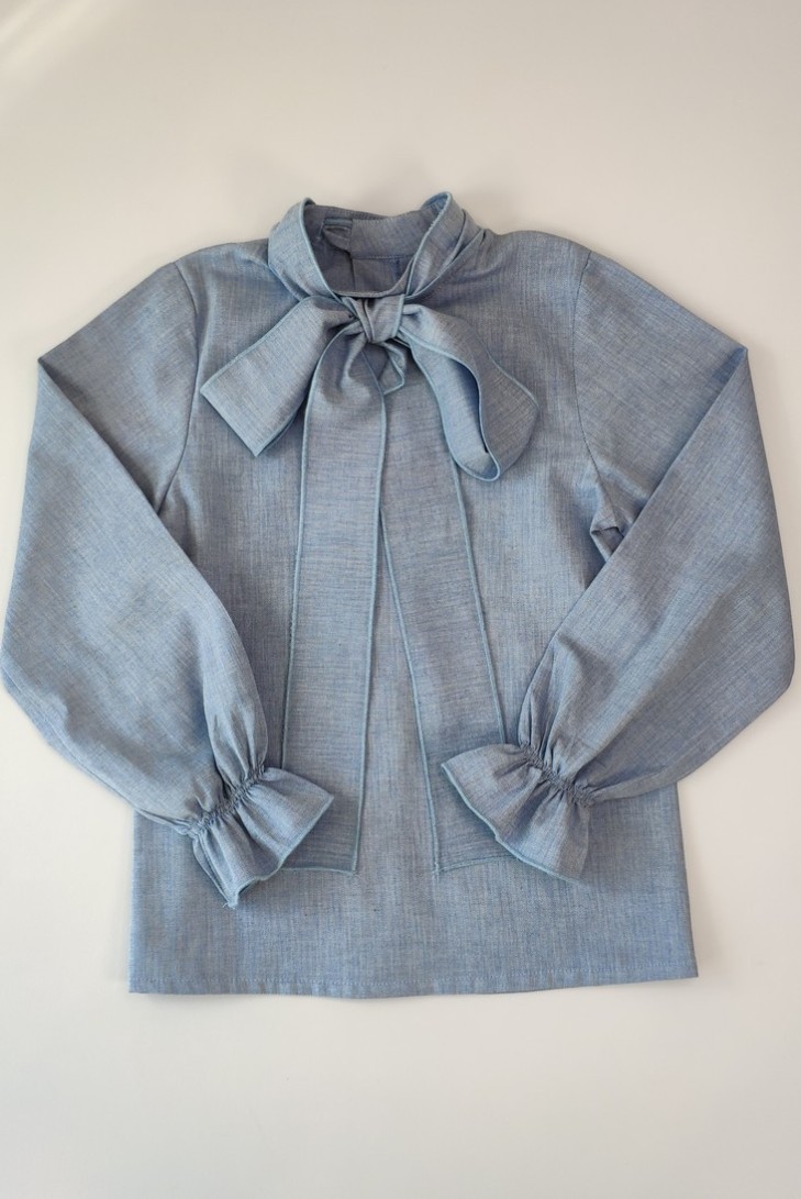 CAMISA NIÑA AZUL, GINGER. INVIERNO 20
