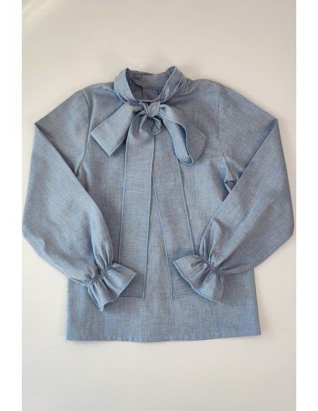CAMISA NIÑA AZUL, GINGER. INVIERNO 20