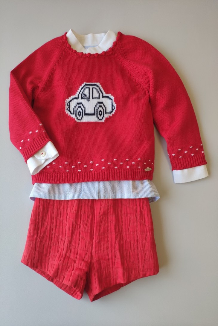 CONJUNTO NIÑO BLUSA Y PANTALÓN RECTO ISLA DE KAULI