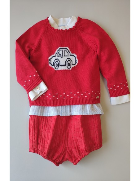 CONJUNTO BEBÉ NIÑO BLUSA Y PANTALÓN BOMBACHO ISLA DE KAULI