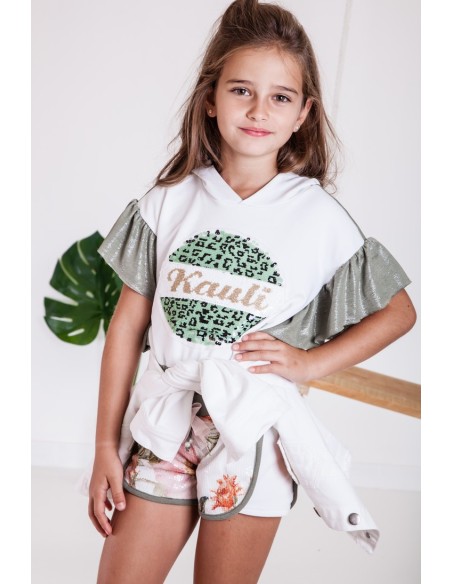 SUDADERA NIÑA SAFARI. VERANO 21