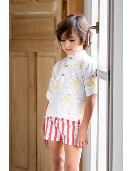 CAMISA BABY NIÑO LIMONES. KID'S CHOCOLATE.VERANO 21