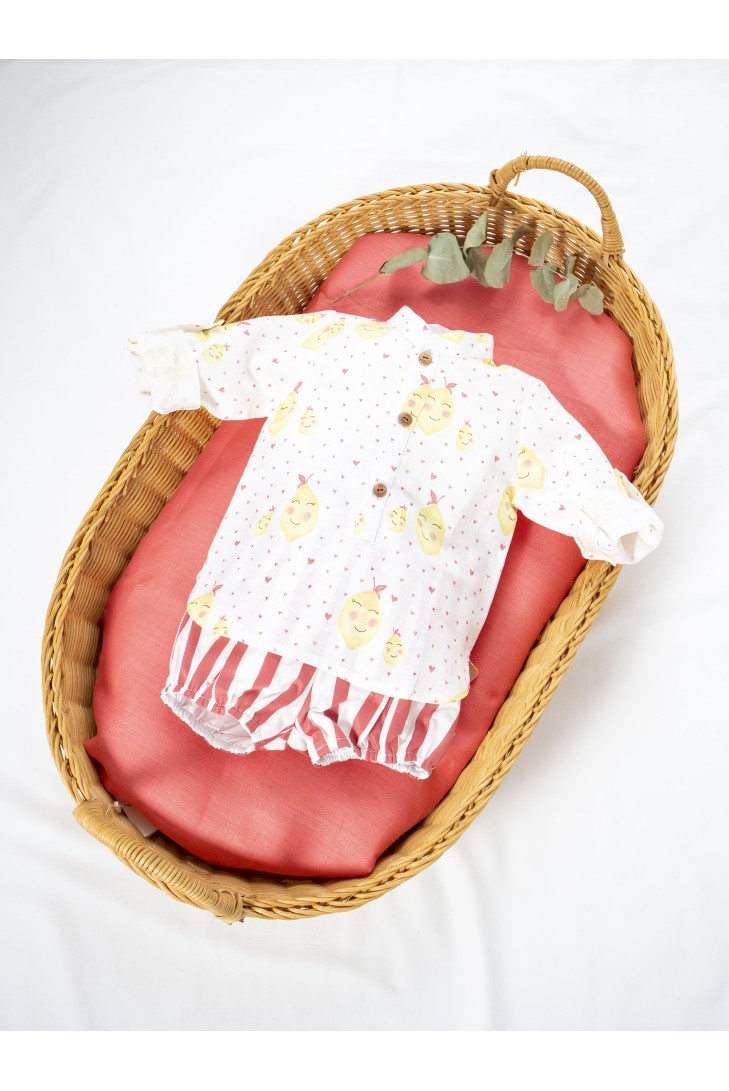 BRAGA NIÑO RAYAS CORAL. KID'S CHOCOLATE.VERANO 21