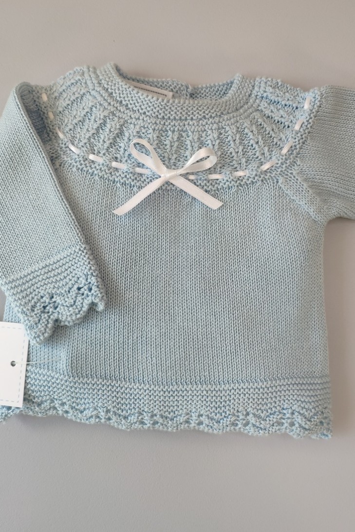 CONJUNTO JERSEY MANGA LARGA PASACINTAS Y POLAINA, CELESTE NUDE. VERANO 21